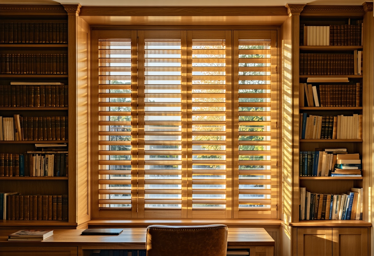 Wooden blinds fitted by Imperial Blinds