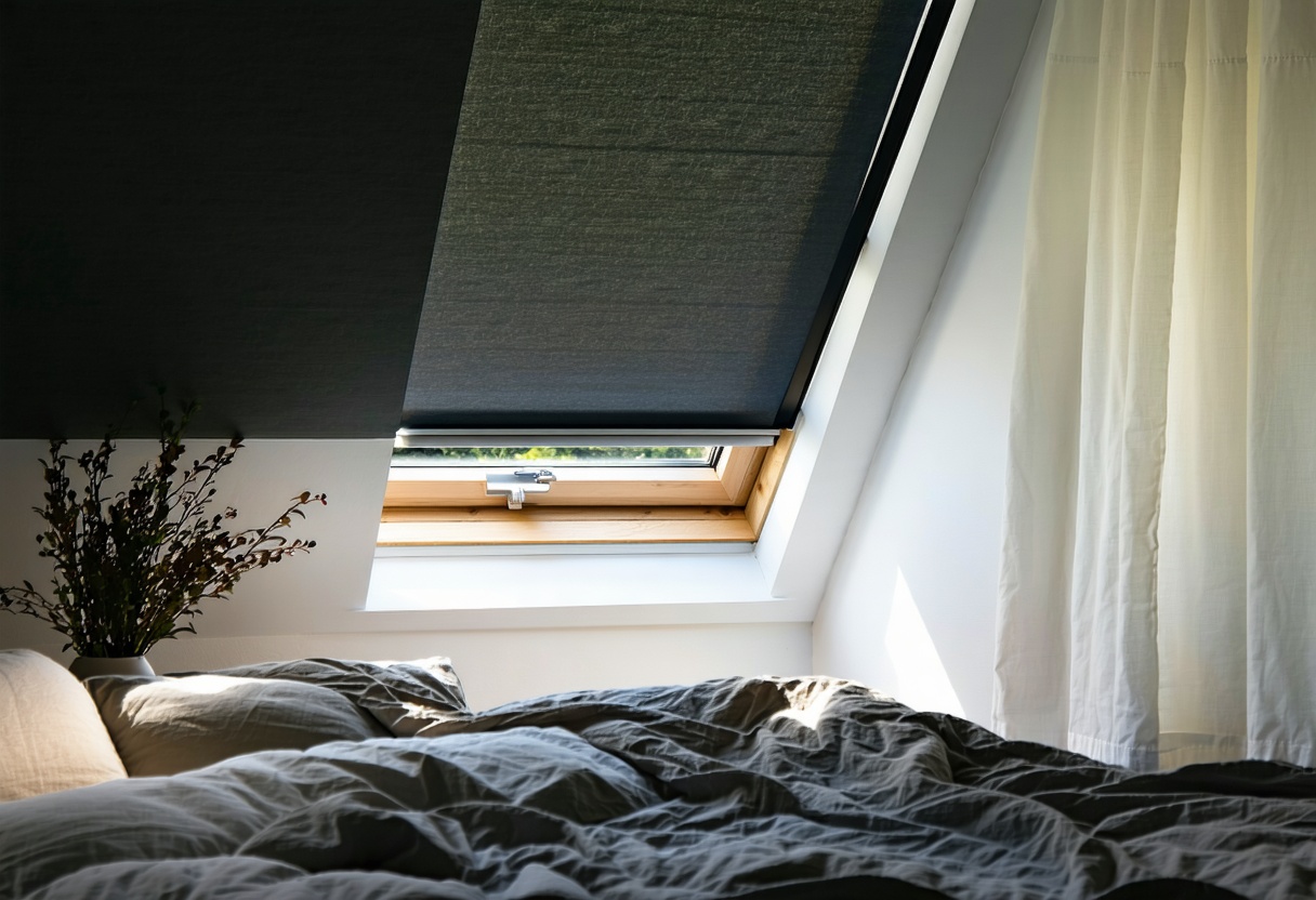 Roof-window blinds fitted by Imperial Blinds